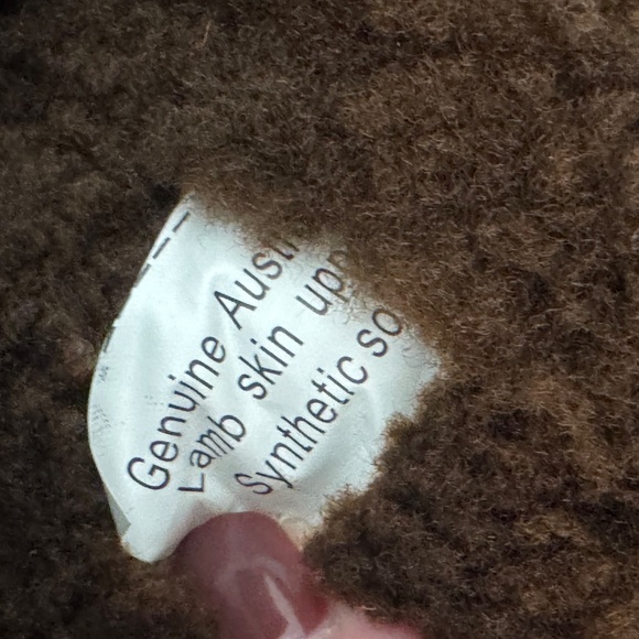 UGG Wild Goose Premium Lace Boot Chestnut Leather Sheepskin Womens 7 Mens 6 NWOB - Picture 11 of 16